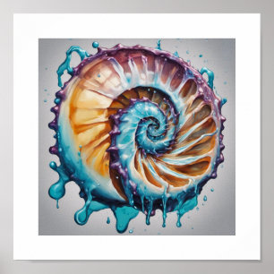 Poster Nautilus Shell Sea World