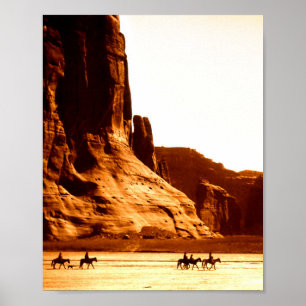 Poster Navajo Riders In Canyon De Chelly 1904