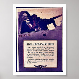 Poster Naval Aircrewman'a Creed