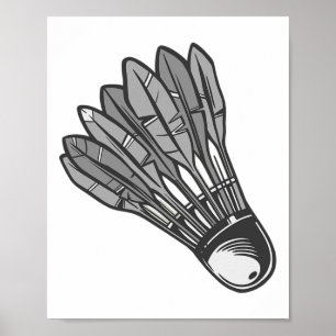 Poster Navette Badminton Love Team Player Coach 1