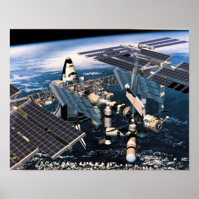 Poster Navette spatiale ancrée (Devant)