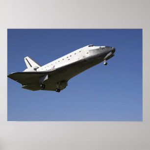 Poster Navette spatiale Atlantis approchant de la piste 3
