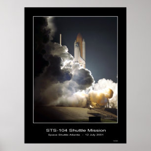 Poster Navette spatiale Atlantis Lift-off NASA STS-104