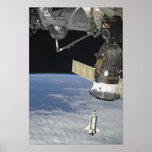 Poster Navette spatiale Endeavor, un vaisseau Soyouz