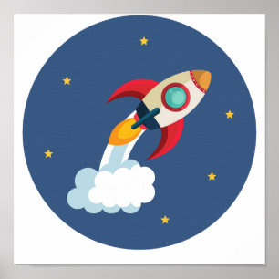 Poster Navette spatiale éteinte en cercle