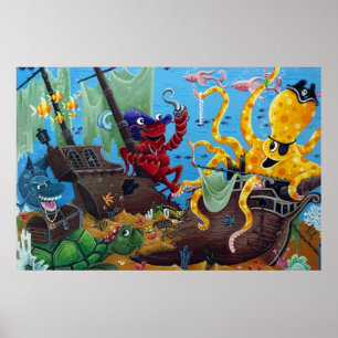 Poster Navire coulé