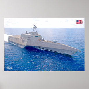 POSTER NAVIRE DE COMBAT LITTORAL - LCS-10