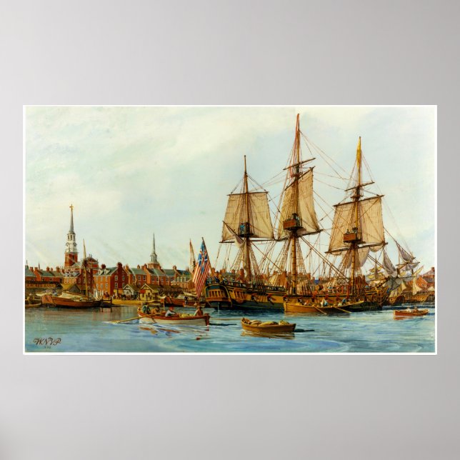 Poster Navire de la marine Alfred des États-Unis par Nowl (Devant)