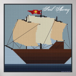 POSTER NAVIRE DE NAVIGATION