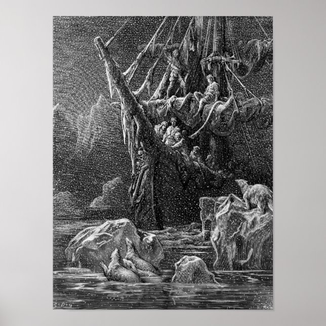 Poster Navire en Antarctique (Devant)