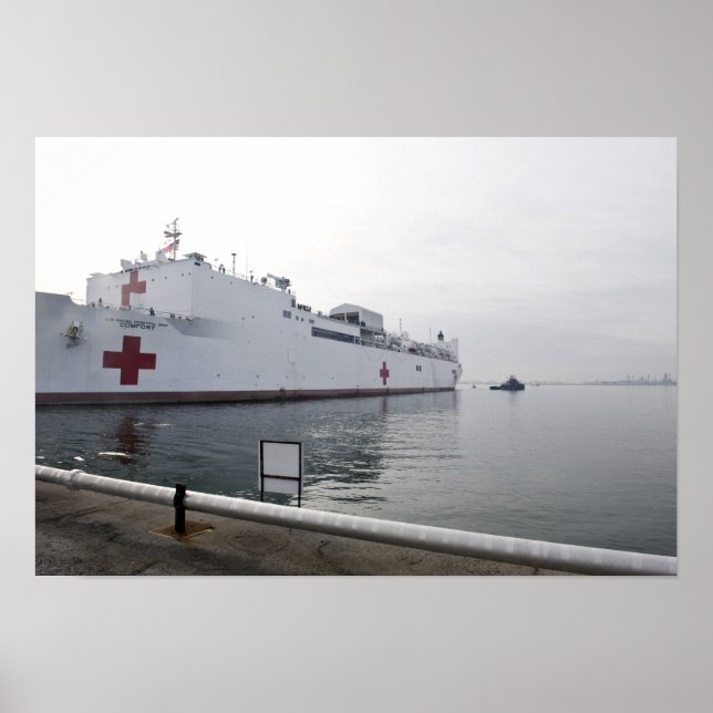 Poster Navire hospitalier du Commandement maritime milita (Devant)