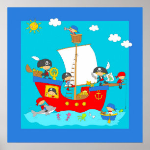 Poster Navire pirate