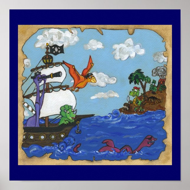 Poster Navire pirate de Dinosaur (Devant)