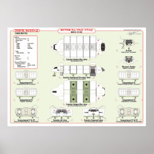 Poster Navires de la flotte : Cargo Shuttle Ref. Graphiqu