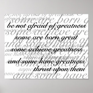 Poster N'ayez pas peur de la grandeur