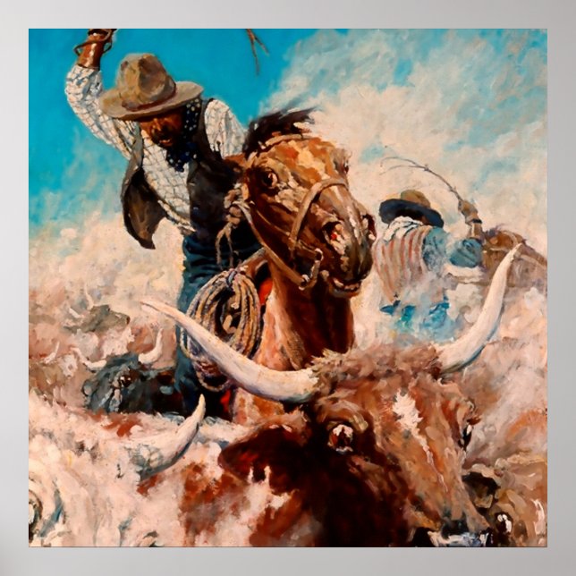 Poster NC Wyeth Peinture "Découpe" (Devant)