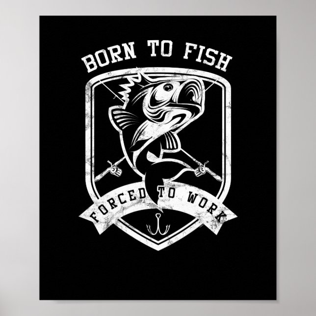 Poster Né À Des Poissons Forcés À Travailler Des Pêcheurs (Devant)