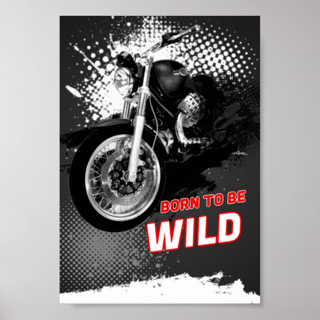Poster Né à l'état sauvage (Devant)