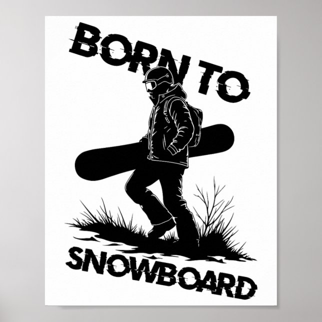 Poster Né À Snowboard1 (Devant)