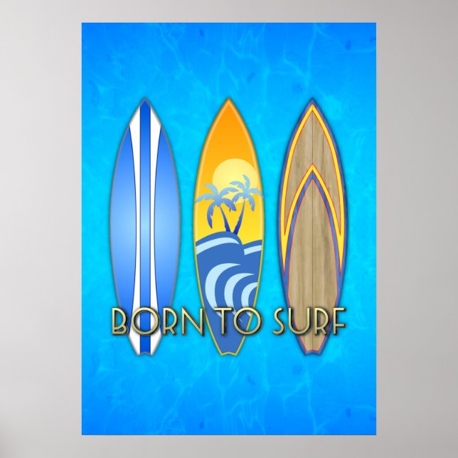 Poster Né Au Surf (Devant)