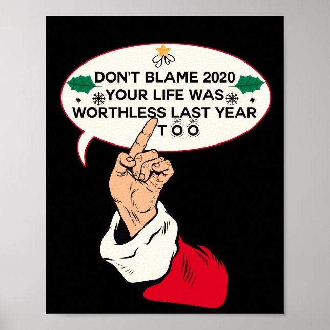 Poster Ne blâmez pas votre vie a été sans intérêt Dernièr (Devant)