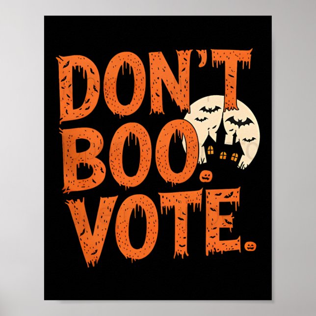 Poster Ne bougez pas de voter Costume d'Halloween Garçons (Devant)