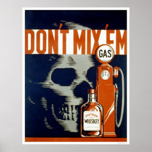 Poster Ne buvez pas et ne conduisez pas WPA 1937