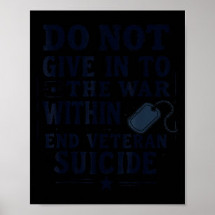 Poster Ne cédez pas à la guerre intérieure, mettez fin au