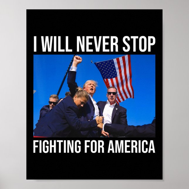 Poster Ne Cessera Jamais De Combattre Pour L'Amérique Cit (Devant)
