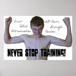 Poster Ne cessez jamais de former l'affiche de motivation