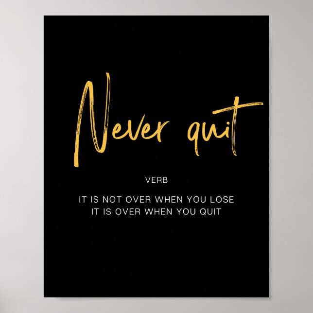 Poster Ne Cessez Jamais Le Devis Inspirant (Devant)