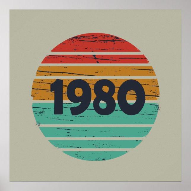 Poster Né classique de 1980 (Devant)
