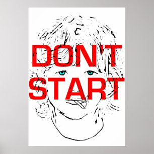 Poster Ne commencez pas à fumer