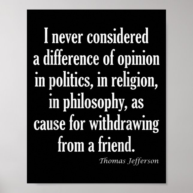 Poster Ne Considérez Jamais La Différence En Politique, R (Devant)