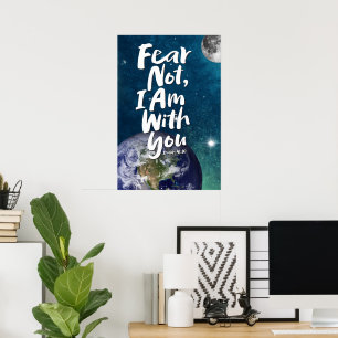 Poster NE CRAINS PAS - Espère Dieu Jésus - Ésaïe 41:10 -