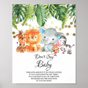 Poster Ne dis pas jeu de bébé