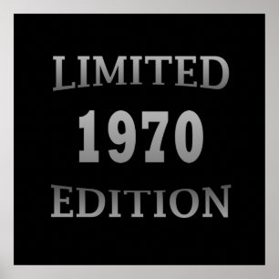 Poster Né en 1970 édition limitée anniversaire