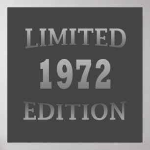 Poster né en 1972 édition limitée anniversaire