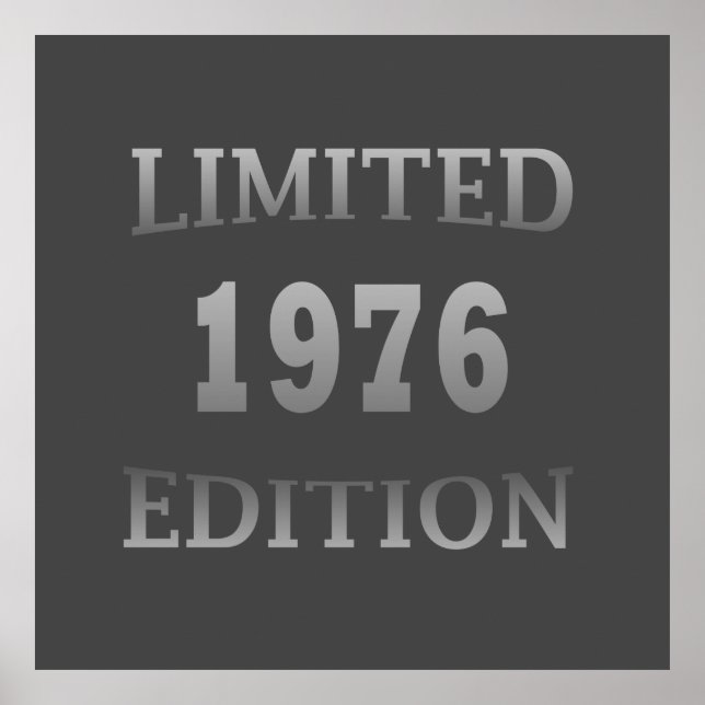 Poster né en 1976 anniversaire édition limitée (Devant)