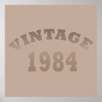 Né en 1984 anniversaire vintage