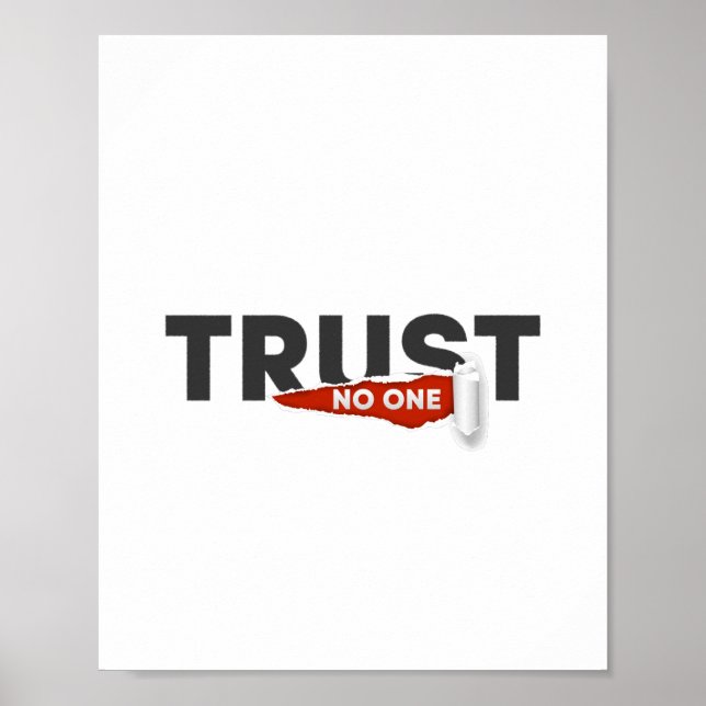 Poster Ne fais confiance à personne. (Devant)