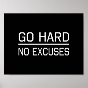 Poster Ne faites pas d'excuses