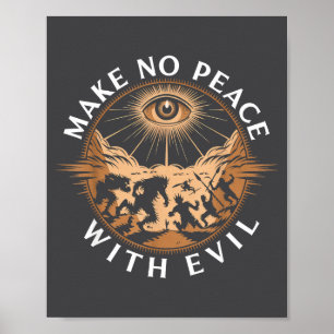 Poster Ne faites pas la paix avec l'archange Michel Jésus