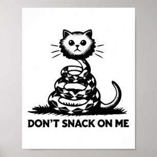 Poster Ne grignote pas sur moi drôle Chat 6