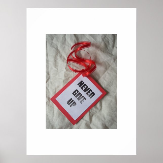 Poster Ne jamais abandonner l'affiche (Devant)