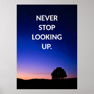 Poster Ne jamais cesser de chercher Motivation