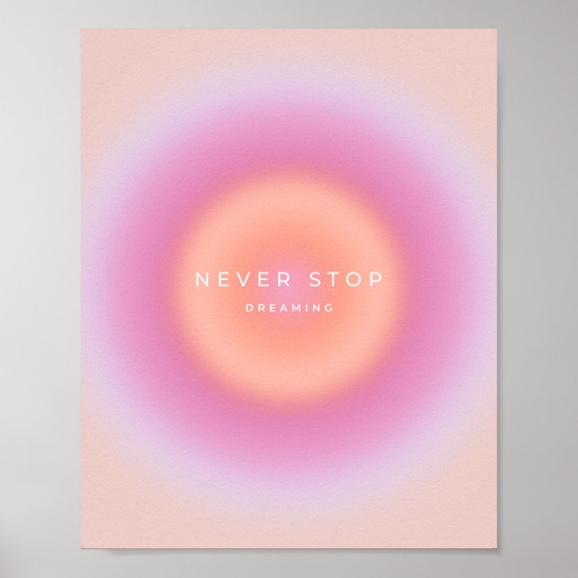 Poster Ne jamais cesser de rêver (Devant)