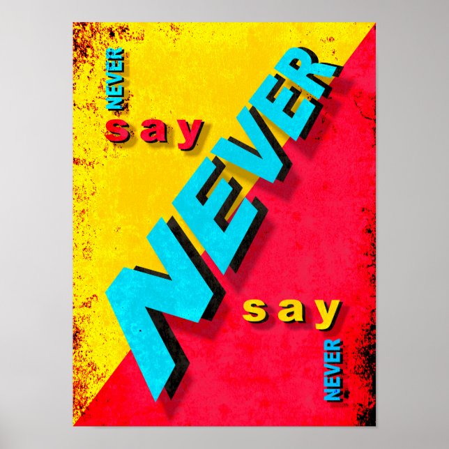 Poster Ne jamais jamais dire (Devant)