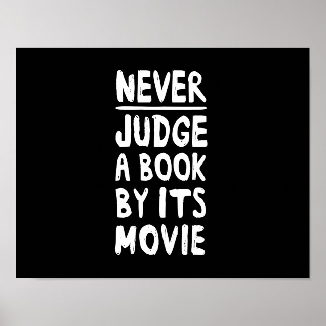 Poster Ne jamais juger un livre par son film (Devant)