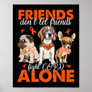 Poster Ne laissez pas les amis combattre les CRPS seuls m